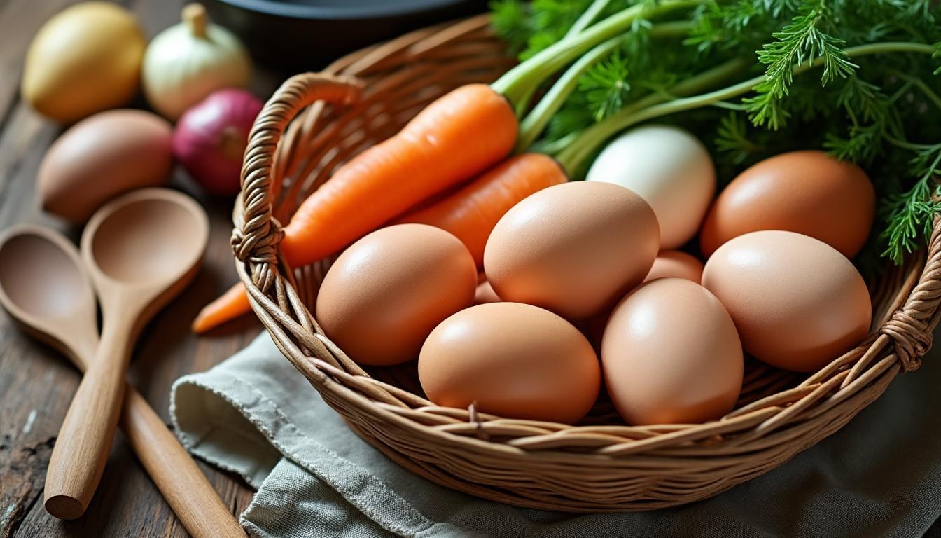 dĂ©couvrez 10 recettes salĂ©es simples et dĂ©licieuses pour cuisiner vos Ćufs et varier vos repas avec crĂ©ativitĂ©.