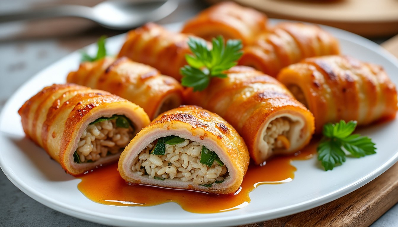 découvrez le secret d'une cuisson moelleuse et juteuse des paupiettes de porc au four avec notre recette simple et savoureuse.